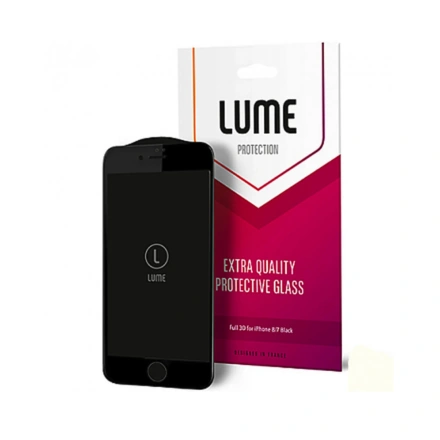 Поклейка защитного 3D стекла LUME Protection для iPhone 7/8/SE 2020